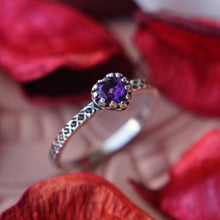Cargar imagen en el visor de la galería, Solitario Fancy Amor Amatista